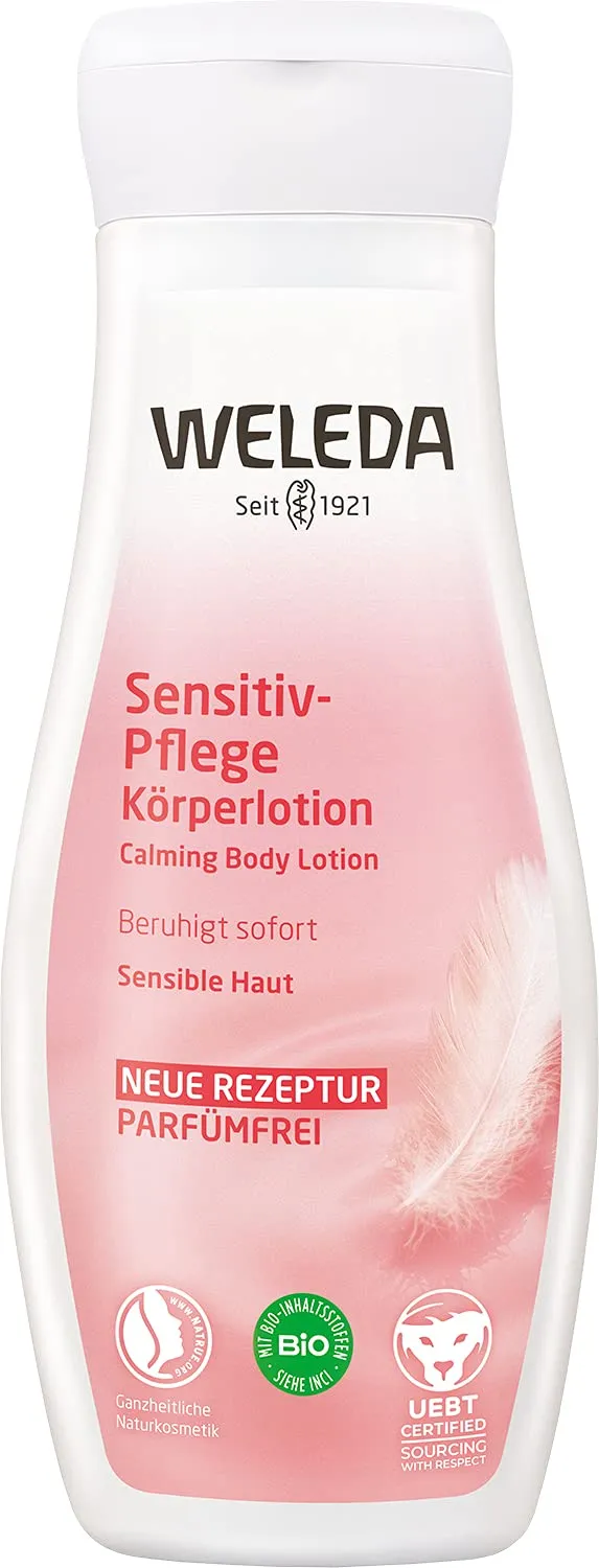 weleda-bio-sensitiv-bodylotion-200-ml-parf-mfreie-vegane-k-rperlotion-mit-kokos- image 1