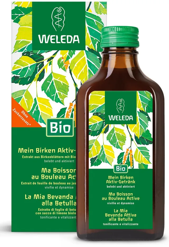 weleda-bio-birken-aktiv-getr-nk-zuckerfreier-bio-birkensaft-mit-bio-zitronensaft image 1