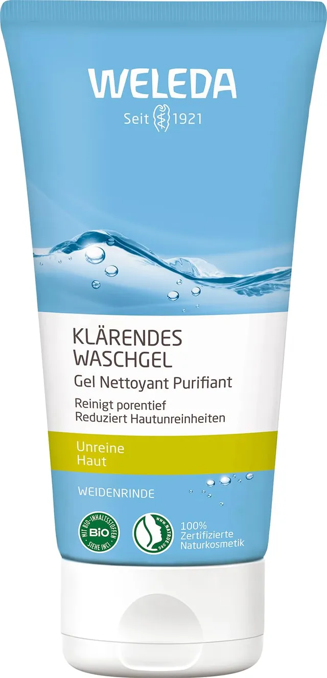 weleda-bio-kl-rendes-waschgel-naturally-clear-porentiefe-anti-pickel-gesichtsrei image 1