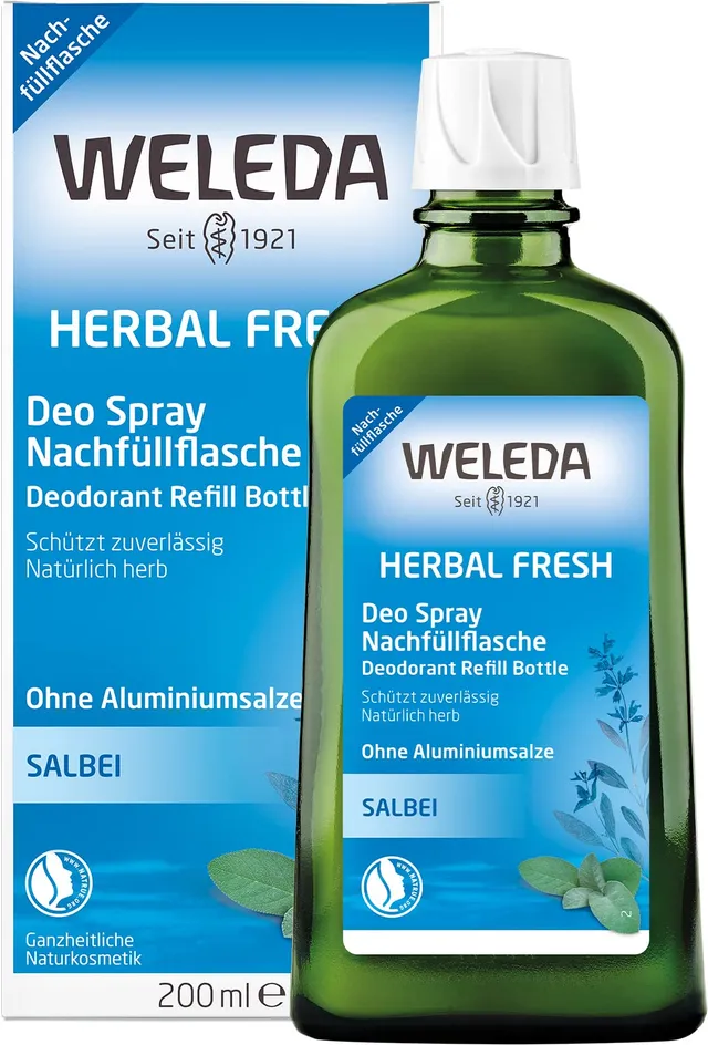 weleda-salbei-deodorant-herbal-fresh-nachf-llflasche-200-ml-veganes-naturkosmeti image 1
