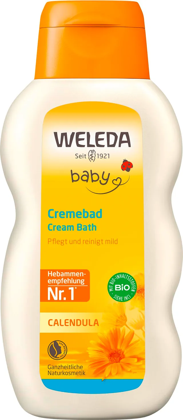 weleda-bio-baby-calendula-cremebad-veganer-badezusatz-ohne-tenside-mit-mandel-l- image 1