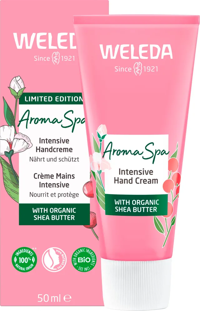 weleda-bio-handcreme-aroma-spa-vegane-sheabutter-handpflege-mit-winterlichem-duf image 1