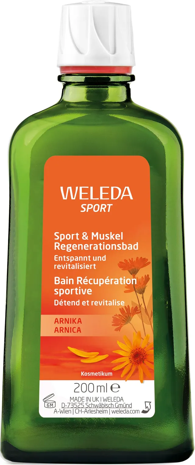 weleda-bio-sport-muskel-regenerationsbad-200-ml-veganer-badezusatz-mit-arnika-ro image 1