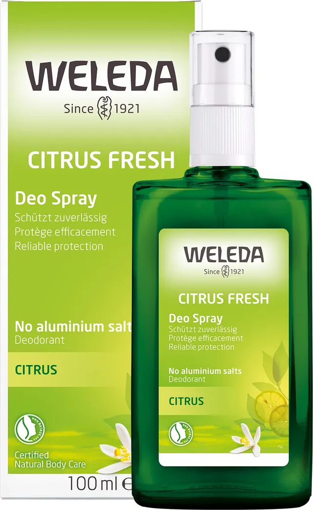 weleda-bio-deodorant-citrus-fresh-100-ml-vegan-deospray-mit-therischen-citrus-le image 1