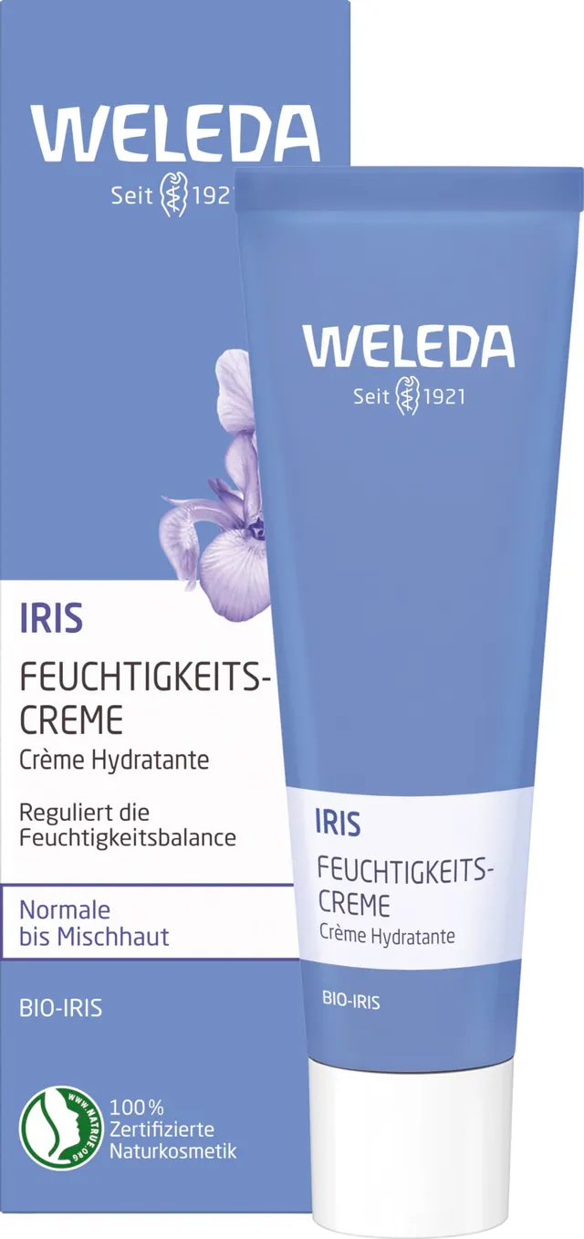 weleda-bio-iris-ausgleichende-feuchtigkeitspflege-30-ml-regulierende-tages-nacht image 1