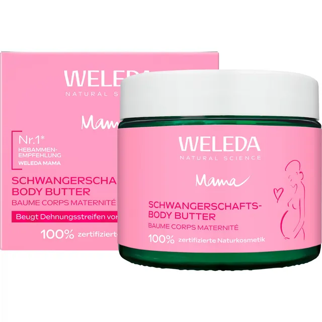 weleda-bio-mama-schwangerschaft-body-butter-150ml-veganer-babybauch-k-rperbutter image 1