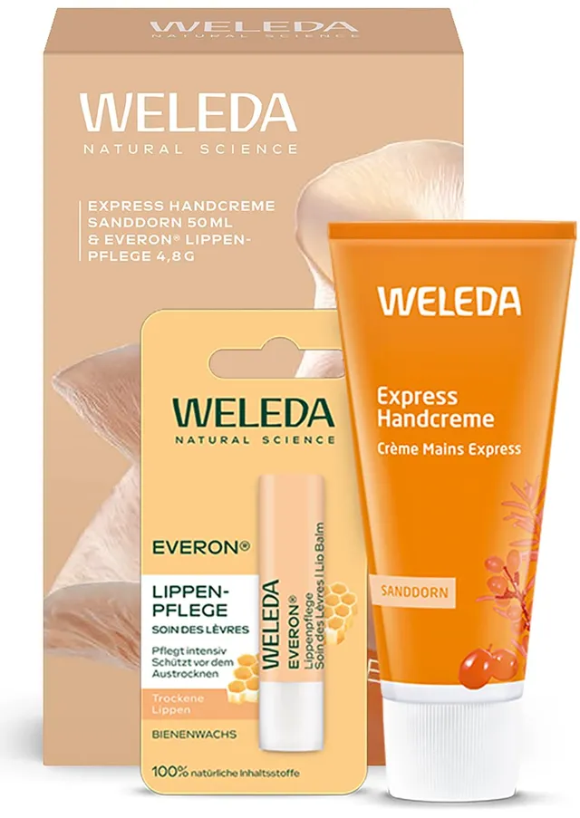 weleda-just-care-geschenkset-handcreme-lippenpflege-naturkosmetik-pflege-duo-mit image 1