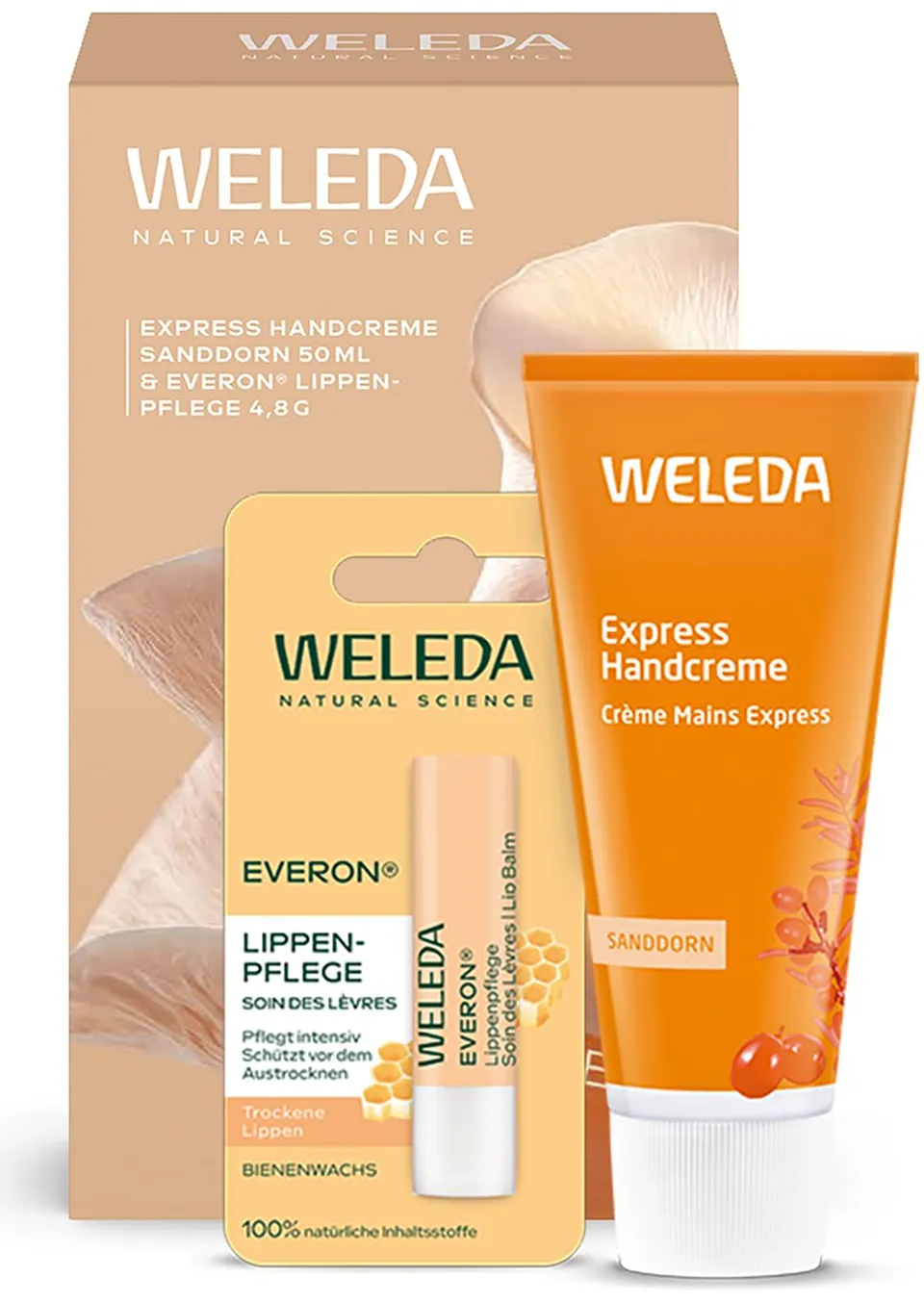 weleda-just-care-geschenkset-handcreme-lippenpflege-naturkosmetik-pflege-duo-mit image 1