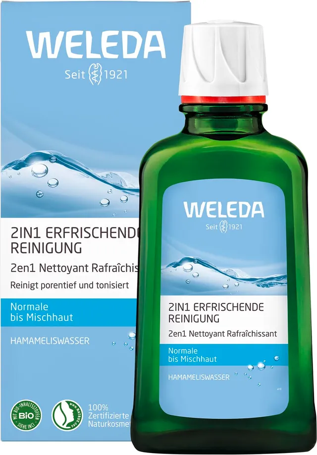 weleda-2in1-erfrischende-reinigung-100-ml-gesichtswasser-make-up-entferner-mit-h image 1