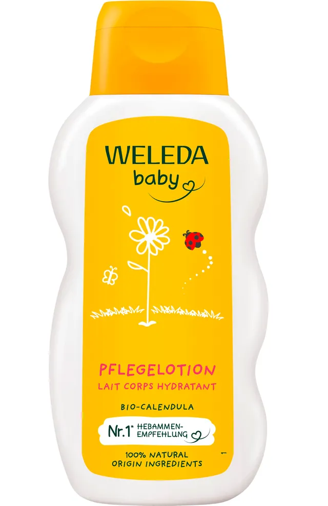 weleda-bio-baby-calendula-pflegemilch-200-ml-milde-baby-bodylotion-mit-mandel-l- image 1