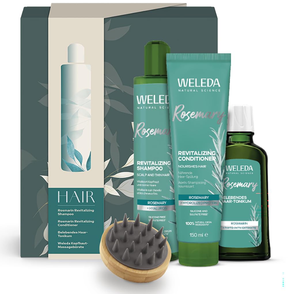weleda-bio-haarpflege-geschenk-set-naturkosmetik-pflegeset-mit-rosmarin-haartoni image 1