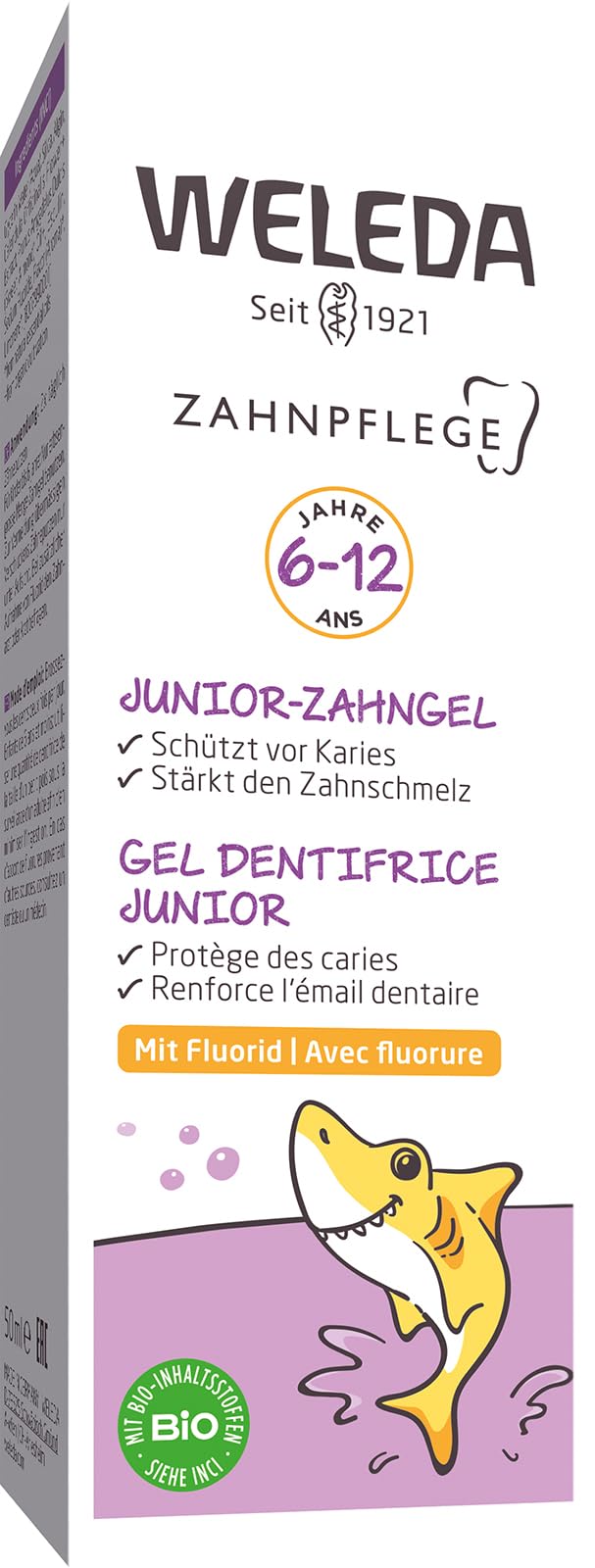 weleda-bio-junior-zahngel-mit-fluorid-50-ml-veganes-naturzahnpasta-gel-f-r-kinde image 6