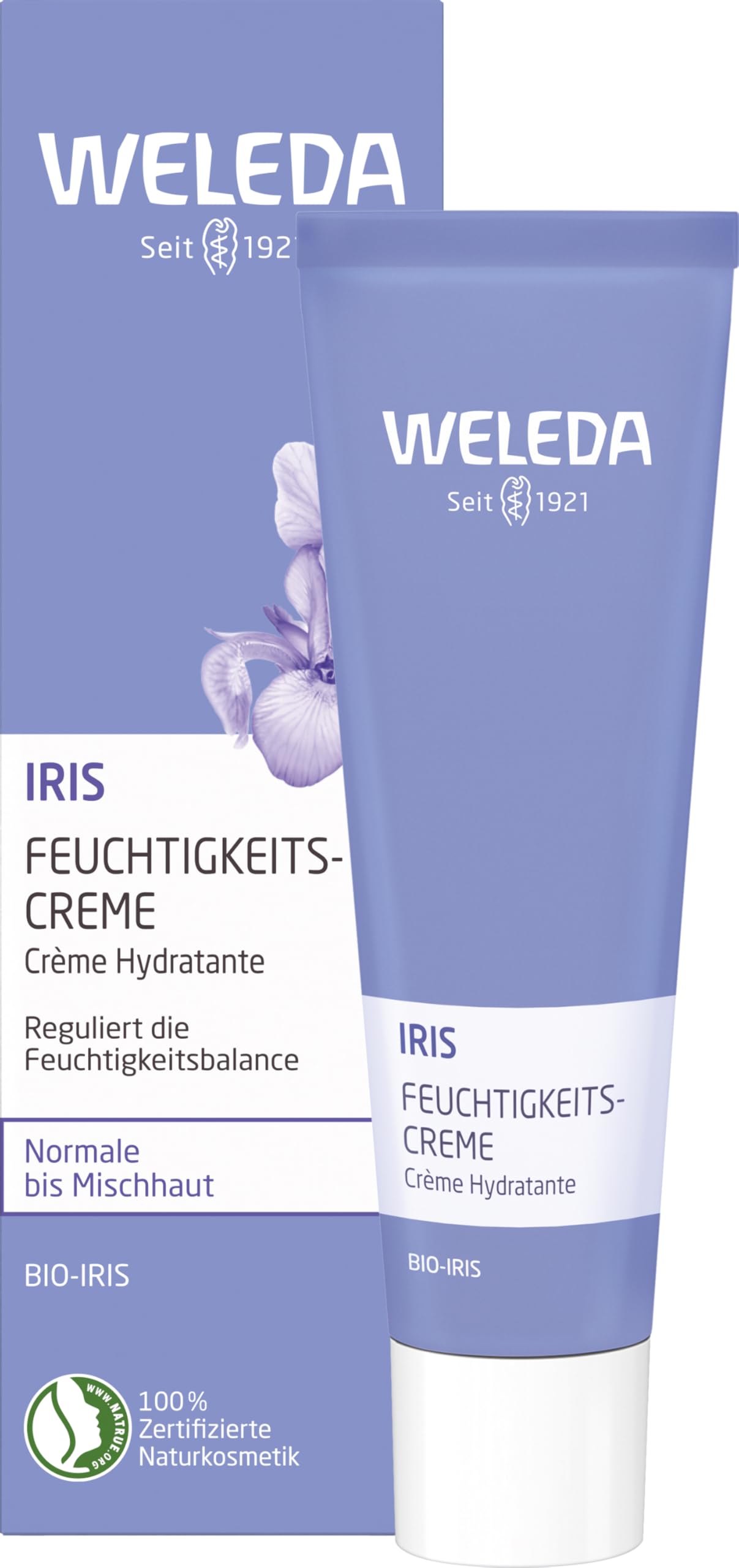 weleda-bio-iris-ausgleichende-feuchtigkeitspflege-30-ml-regulierende-tages-nacht image 1