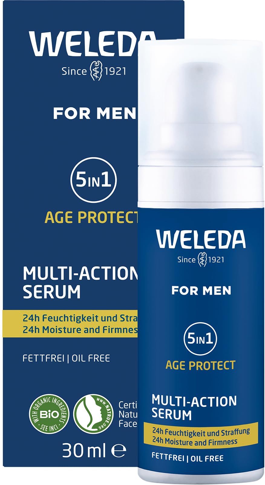 weleda-bio-for-men-5in1-multi-action-serum-30-ml-fettfreies-anti-aging-m-nner-ge image 1