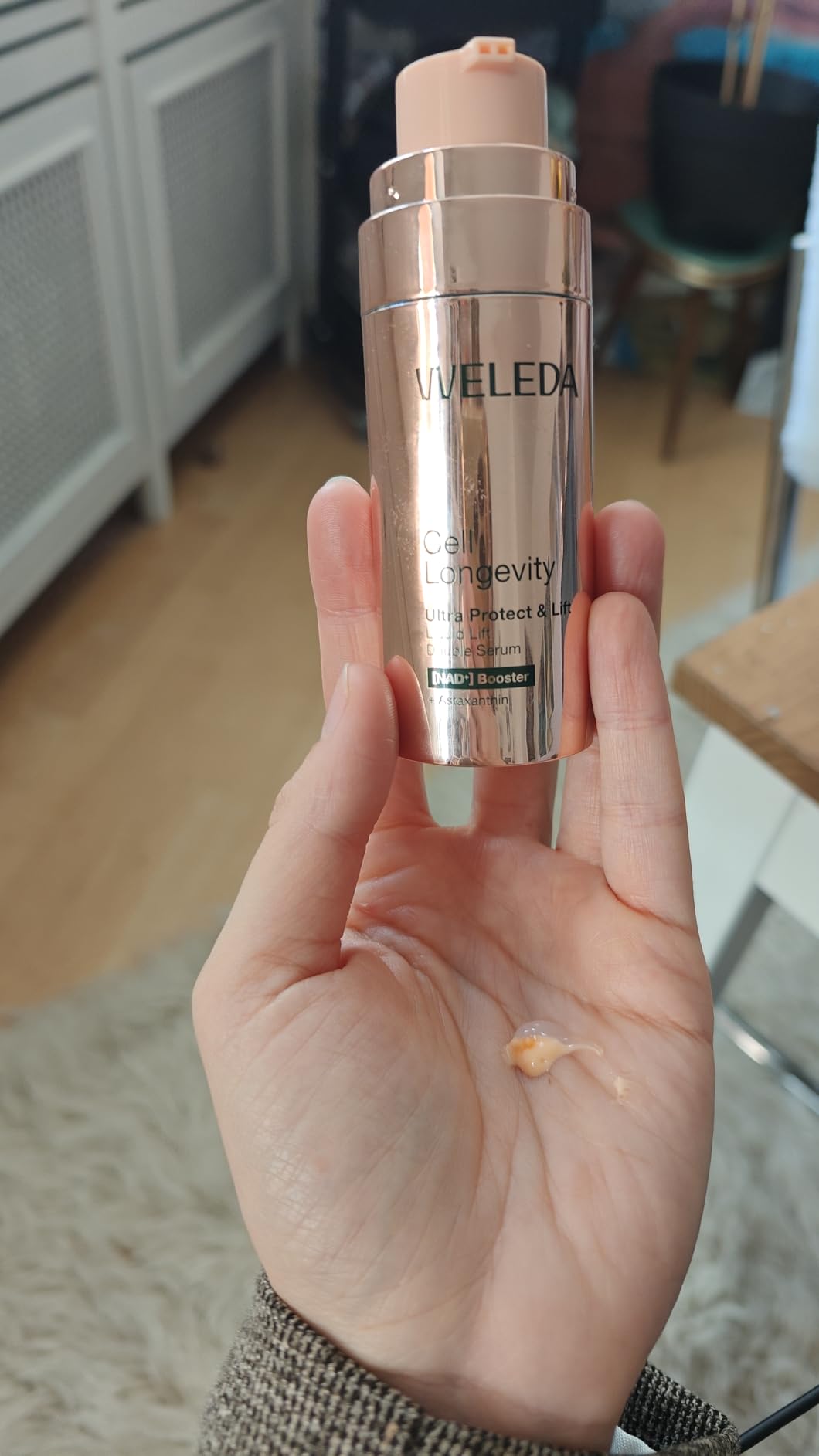 Gutes Serum, leichter Geruch