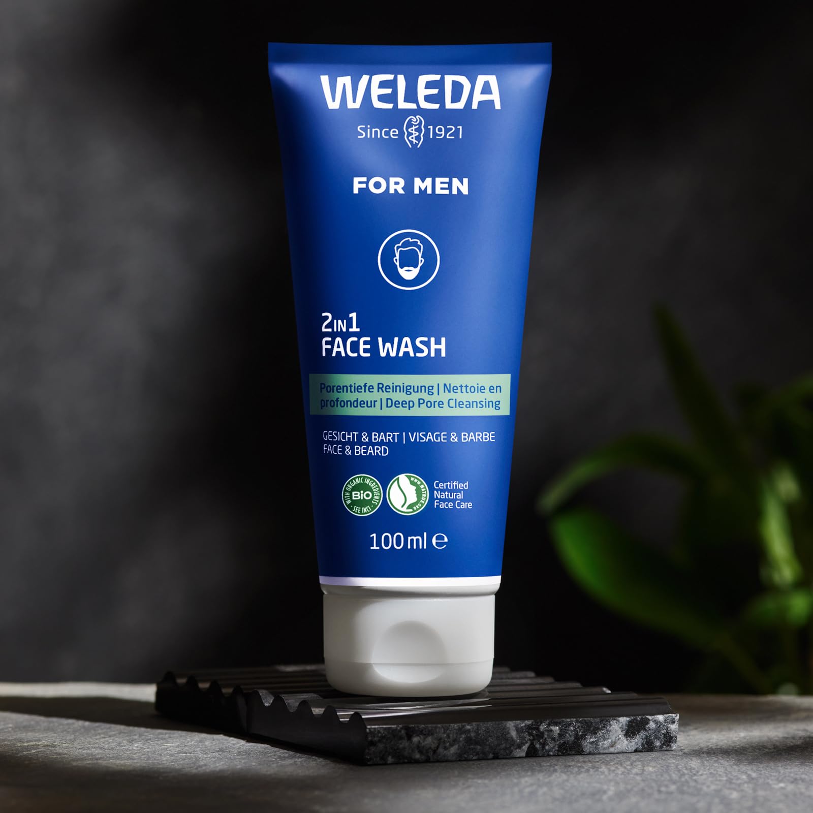 weleda-bio-for-men-2in1-face-wash-100-ml-vegane-gesichtsreinigung-bartpflege-was image 3