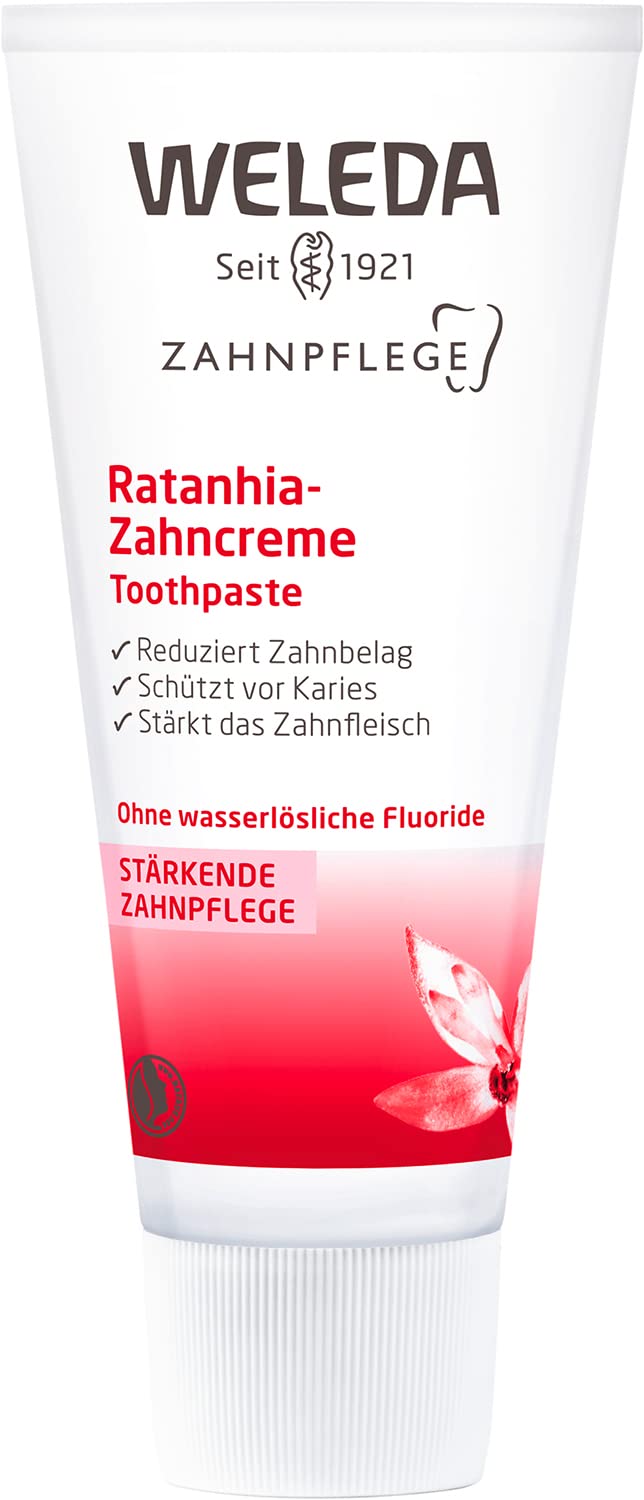 weleda-bio-ratanhia-zahnpasta-fluoridfreie-naturkosmetik-zahncreme-75-ml-vegan-s image 2