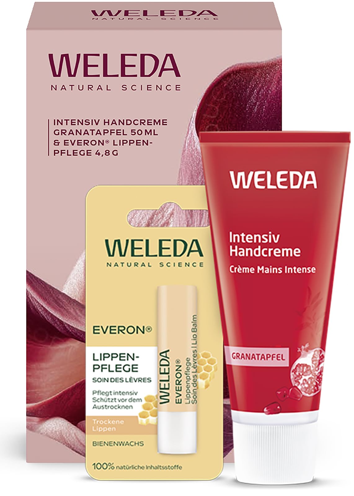 weleda-bio-soft-touch-geschenkset-granatapfel-handcreme-everon-lippenbalsam-f-r- image 1