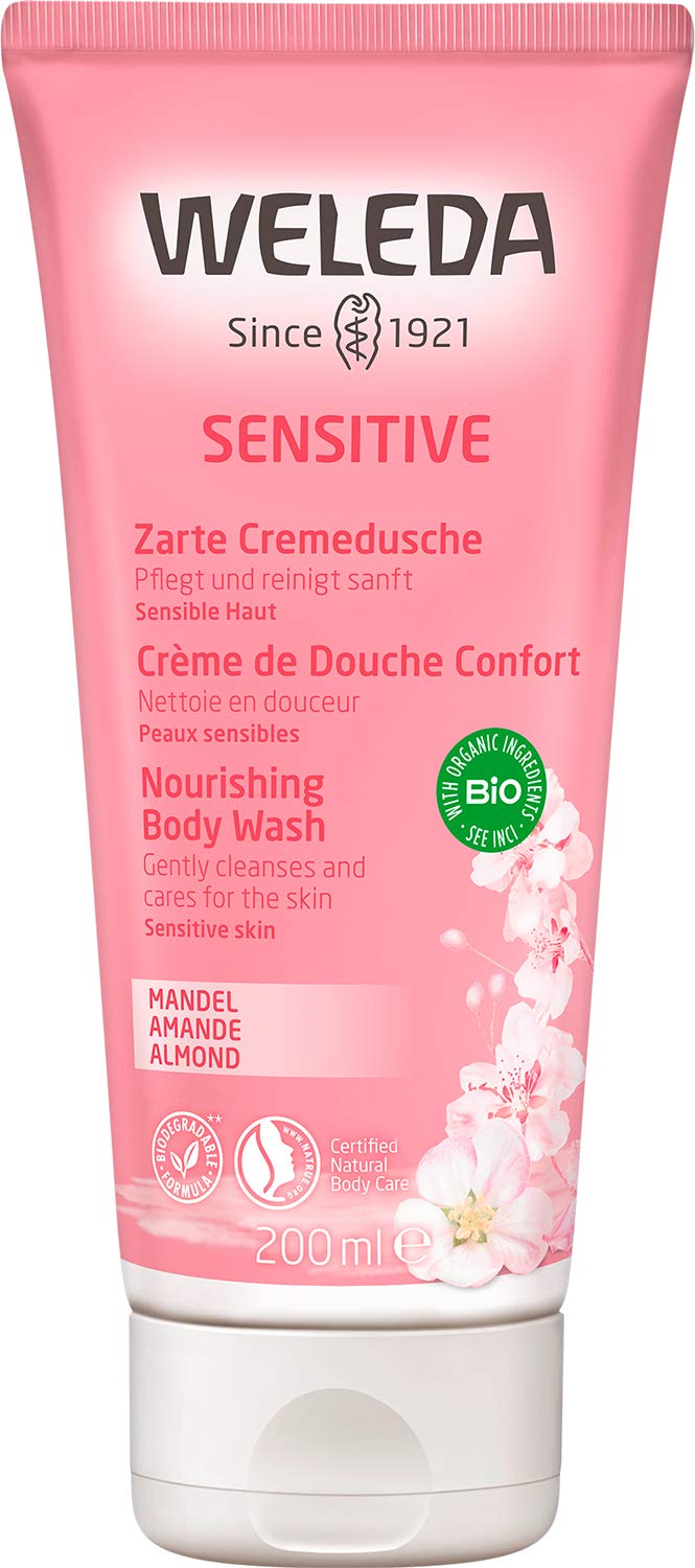 weleda-bio-sensitiv-duschgel-200-ml-vegane-mandel-duschseife-mit-sheabutter-f-r- image 1