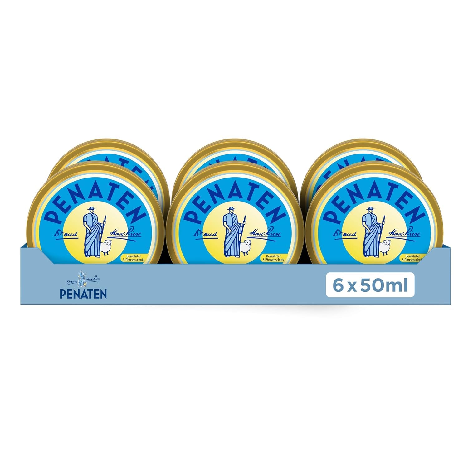 penaten-creme-wundschutzcreme-6x-50-ml-3-phasenschutz-mit-zinkoxid-lanolin-panth image 1