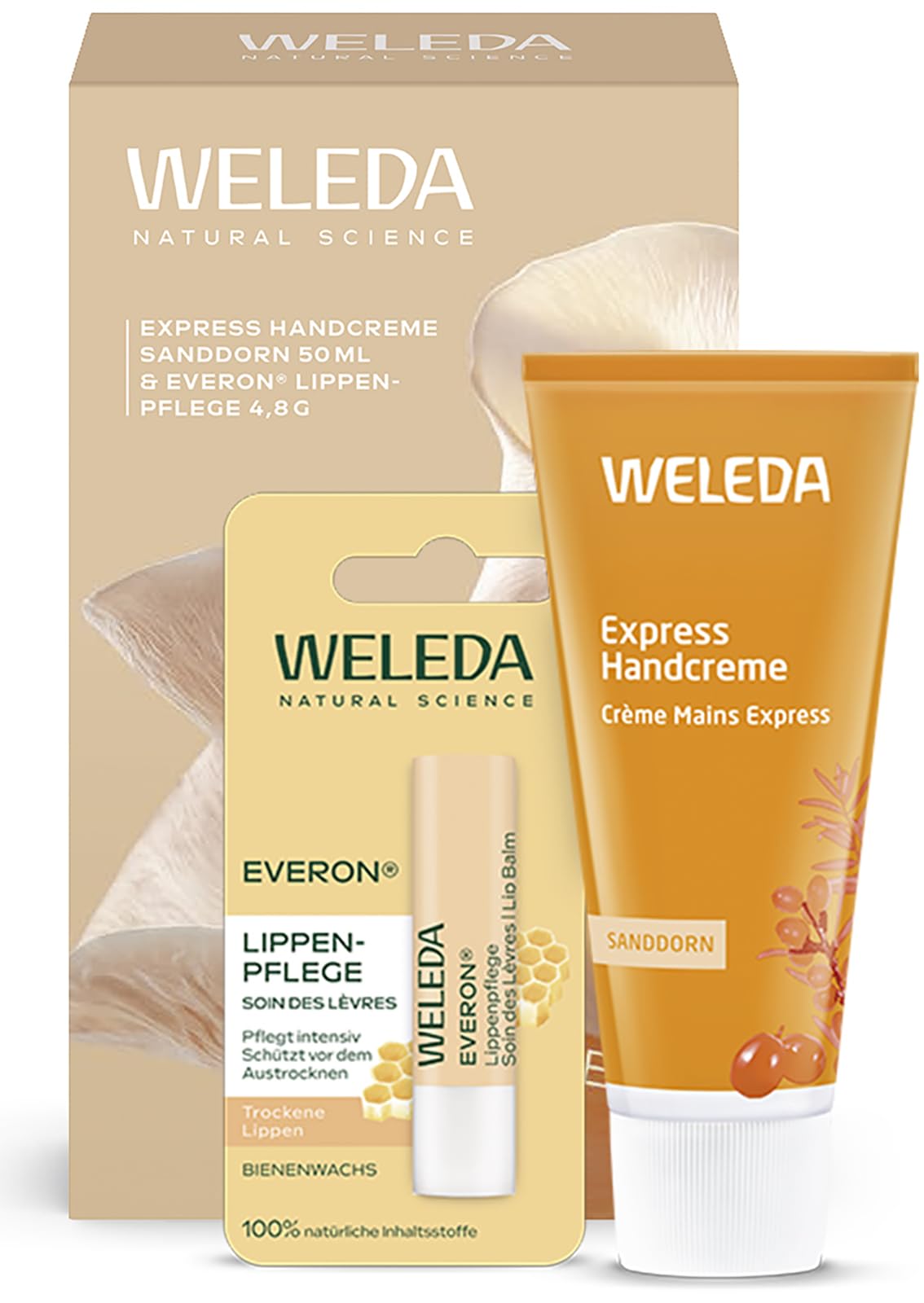weleda-just-care-geschenkset-handcreme-lippenpflege-naturkosmetik-pflege-duo-mit image 1