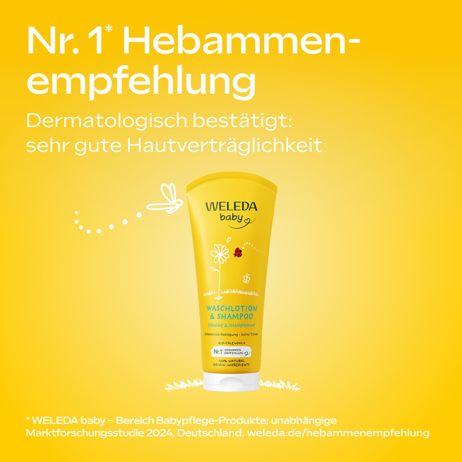 weleda-bio-calendula-baby-waschlotion-shampoo-veganes-2in1-naturkosmetik-duschge image 2