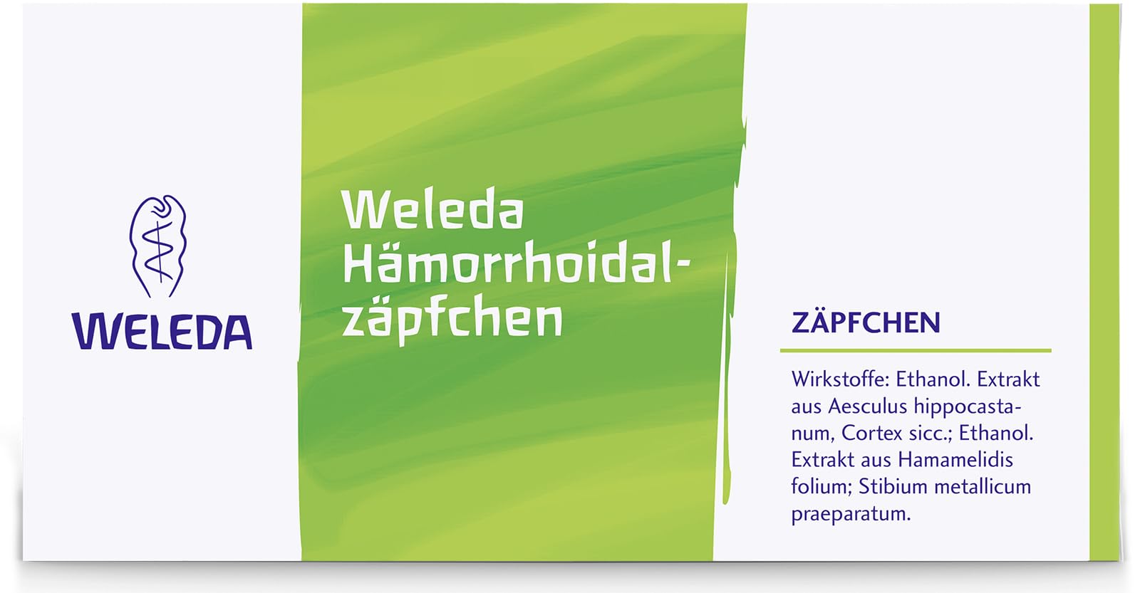 weleda-h-morrhoidalz-pfchen-mit-zaubernuss-10-st-pflanzliche-z-pfchen-mit-hamame image 1