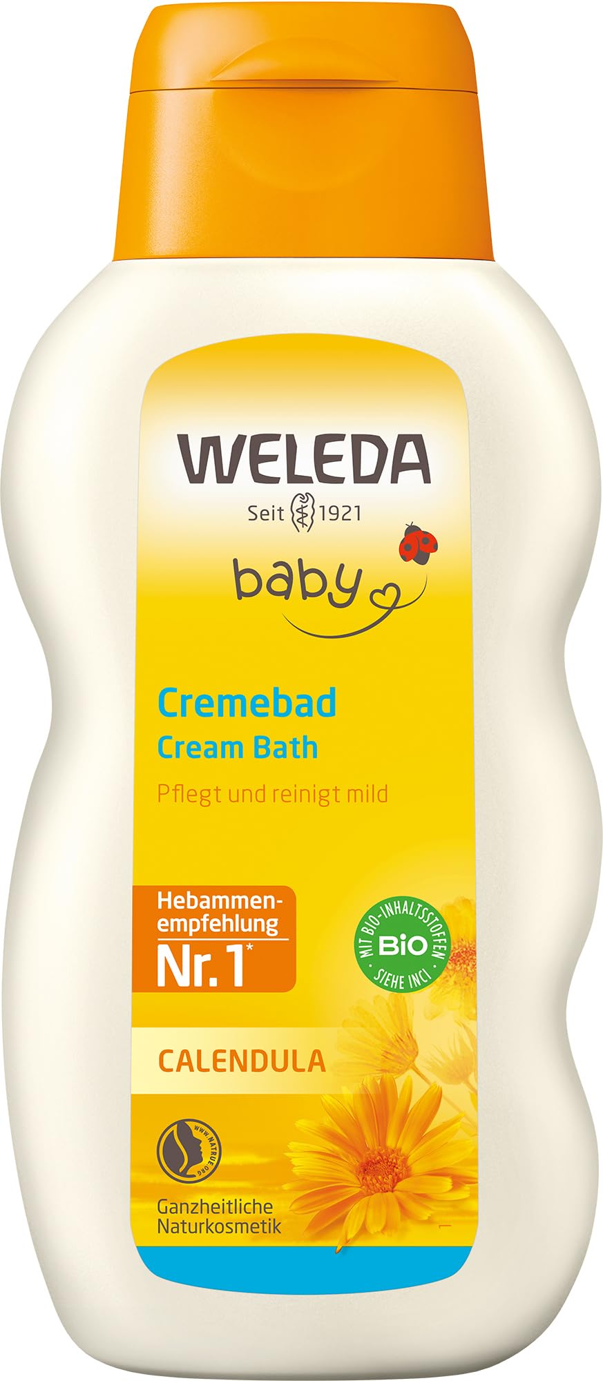 weleda-bio-baby-calendula-cremebad-veganer-badezusatz-ohne-tenside-mit-mandel-l- image 1