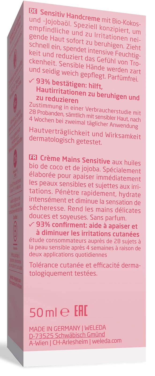 weleda-bio-handcreme-sensitiv-parf-mfreie-vegane-handpflege-creme-mit-jojoba-l-k image 2