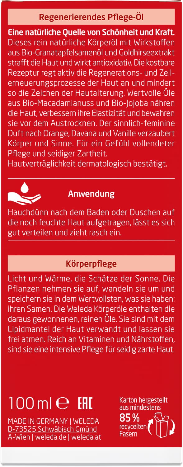 weleda-granatapfel-k-rper-l-100-ml-regenerierendes-pflege-und-massage-l-gegen-ha image 2
