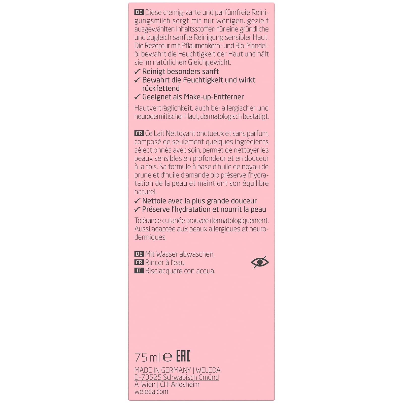weleda-bio-mandel-sensitiv-reinigungsmilch-unparf-mierte-porentiefe-reinigungsmi image 3
