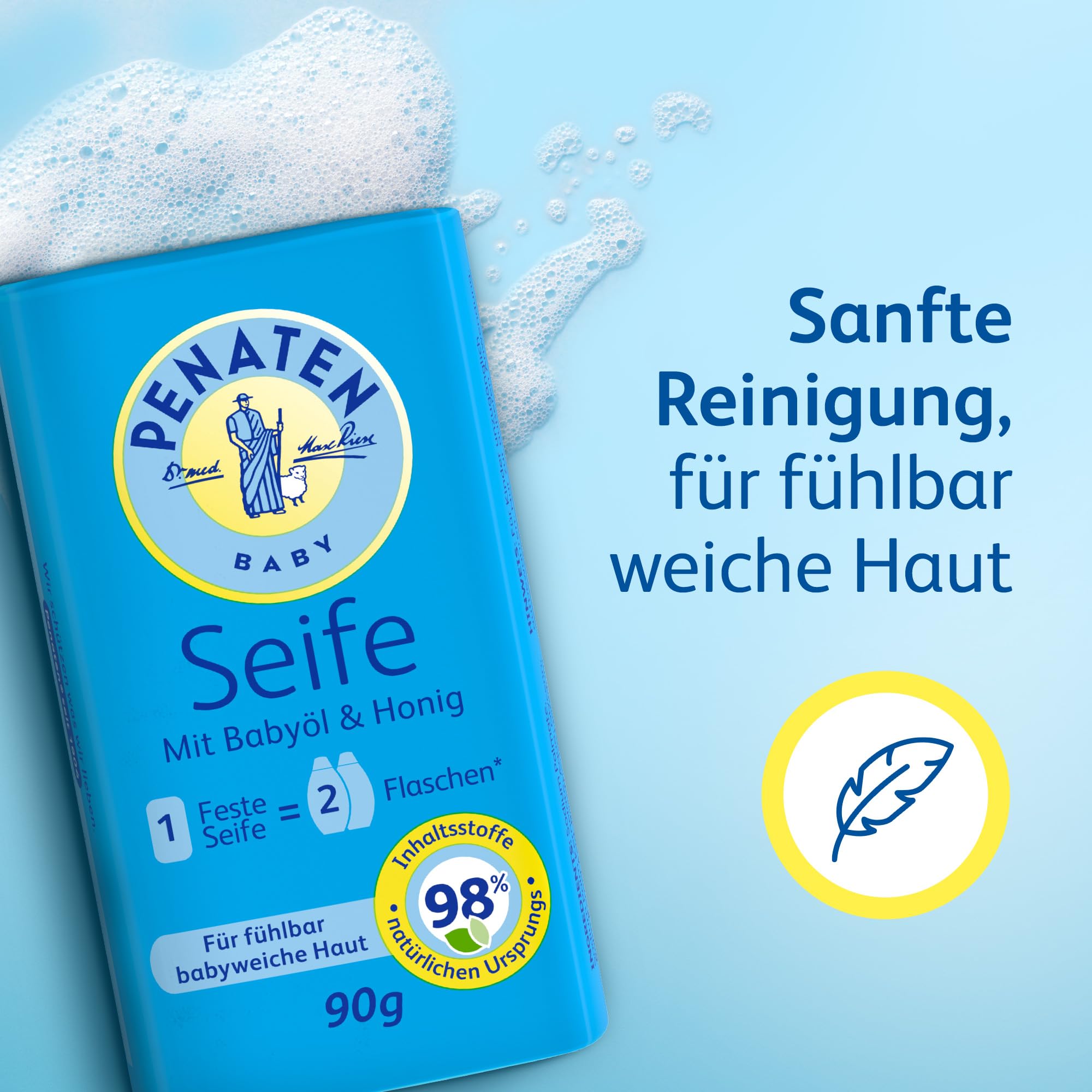 penaten-feste-babyseife-mit-baby-l-honig-sanfte-reinigung-auf-pflanzenbasis-6-x- image 3