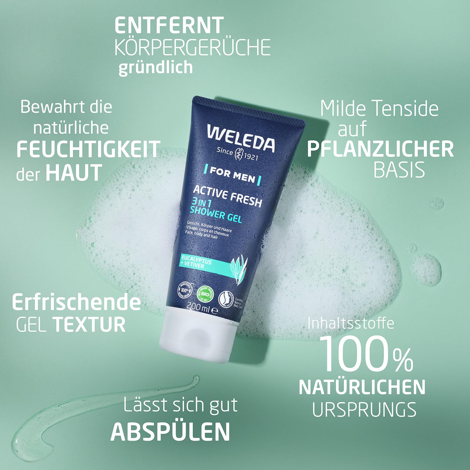 weleda-bio-geschenk-set-men-pflegeset-mit-for-men-active-fresh-3in1-duschgel-m-n image 4