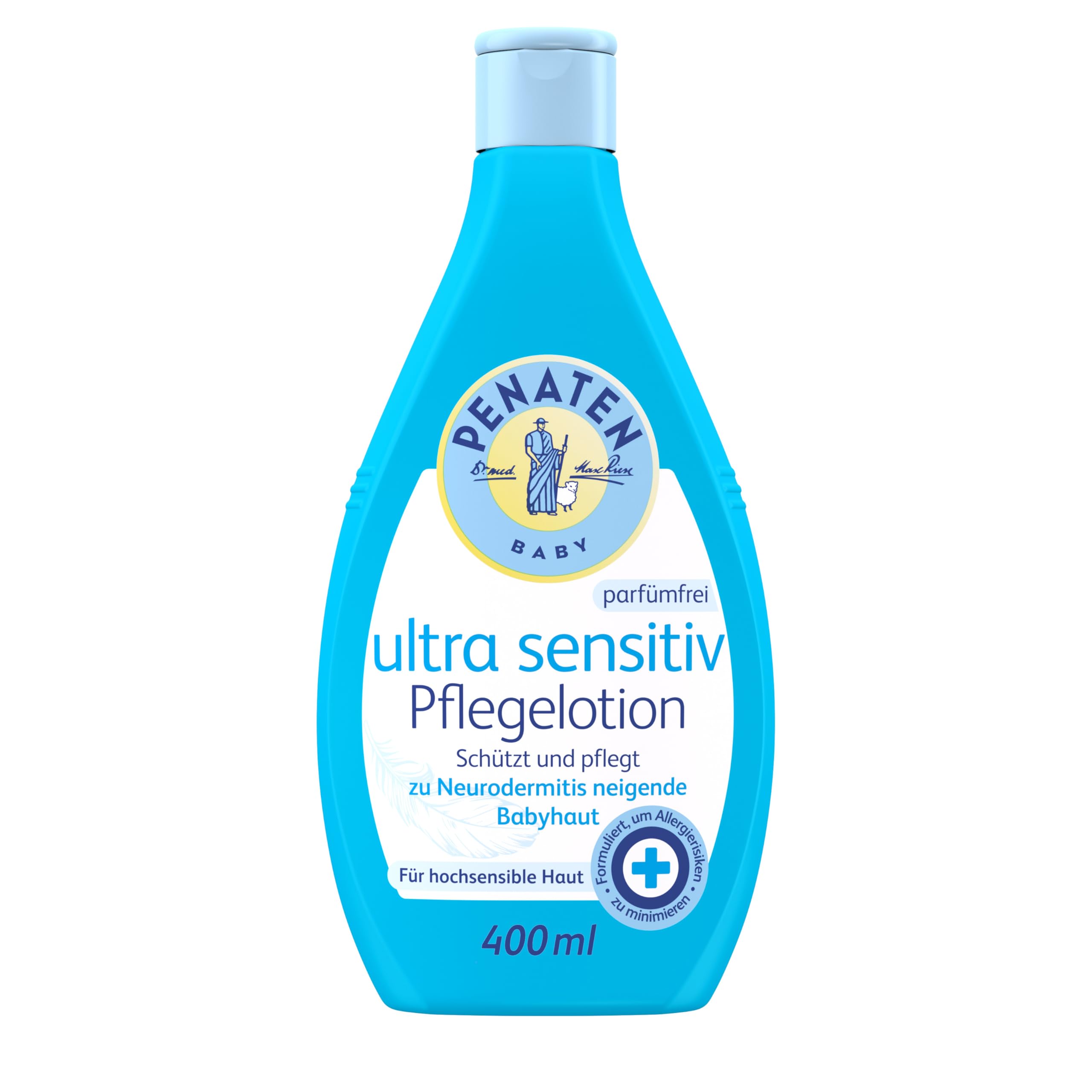 penaten-ultra-sensitiv-baby-pflegelotion-parf-mfrei-400-ml-bodylotion-f-r-neurod image 1