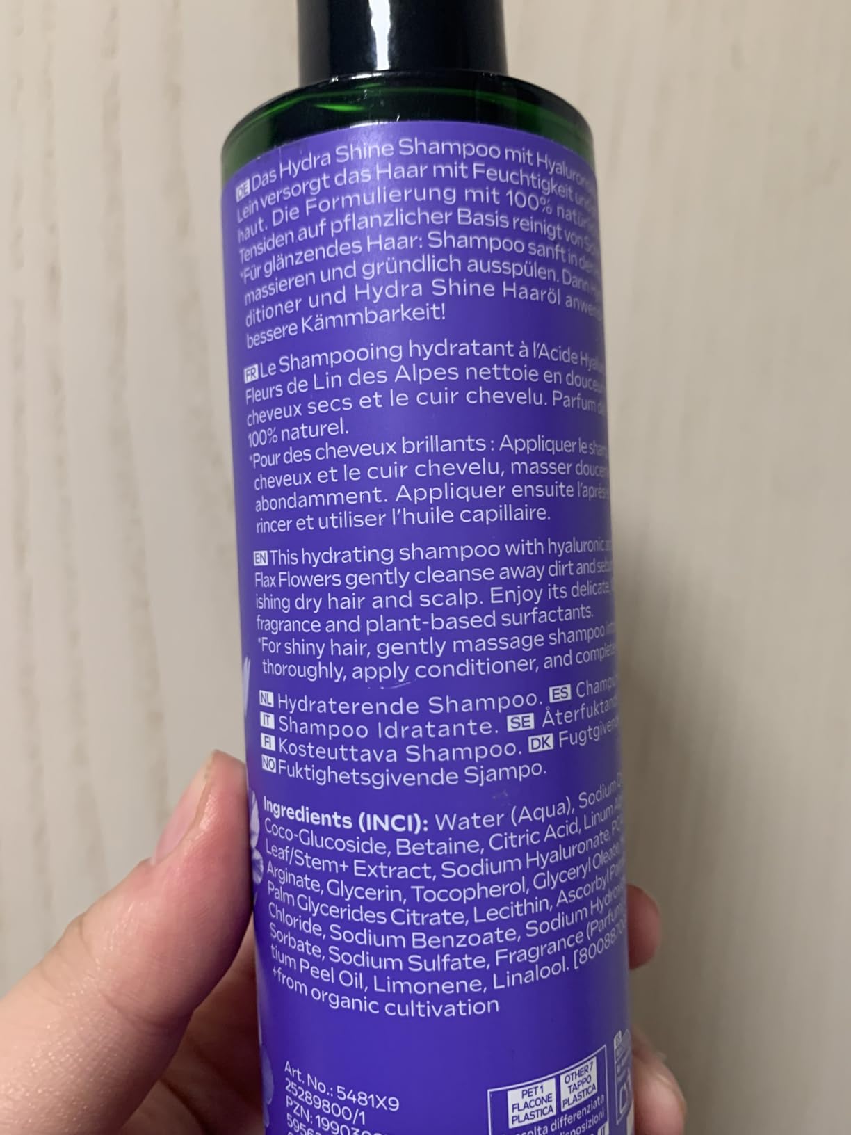 Sehr gute Feuchtigkeitsspende