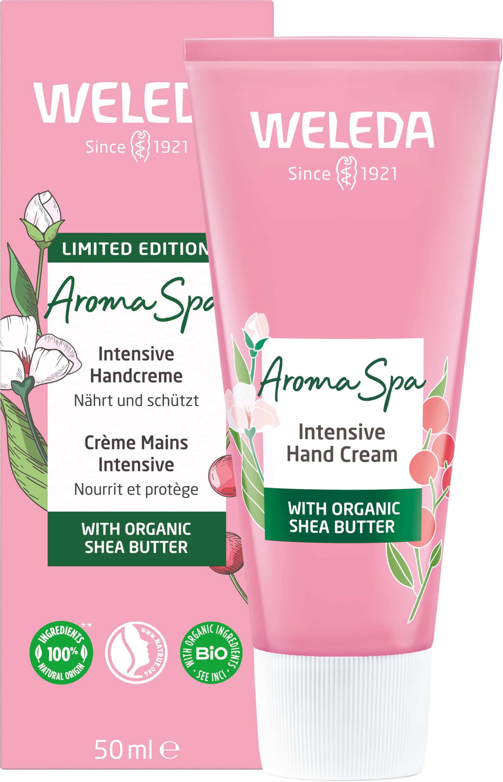 weleda-bio-handcreme-aroma-spa-vegane-sheabutter-handpflege-mit-winterlichem-duf image 1