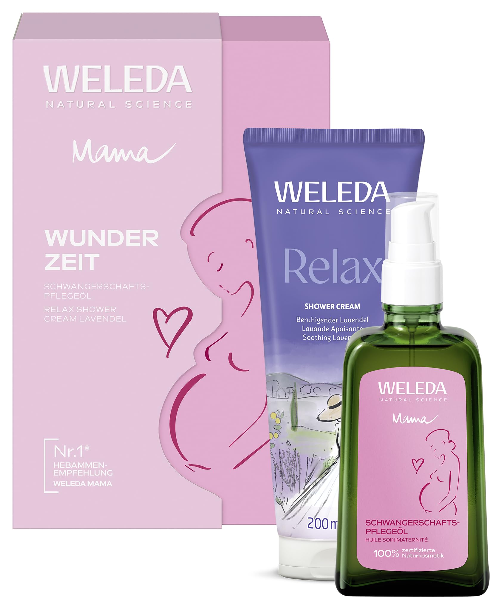weleda-bio-mama-geschenkset-naturkosmetik-pflege-set-mit-schwangerschafts-l-rela image 1
