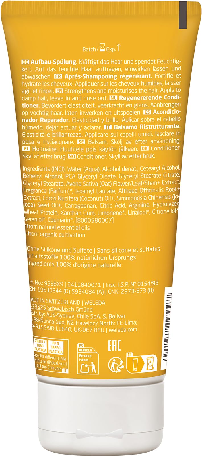 weleda-bio-replenish-care-conditioner-hafer-vegane-aufbau-haarsp-lung-mit-bio-jo image 2