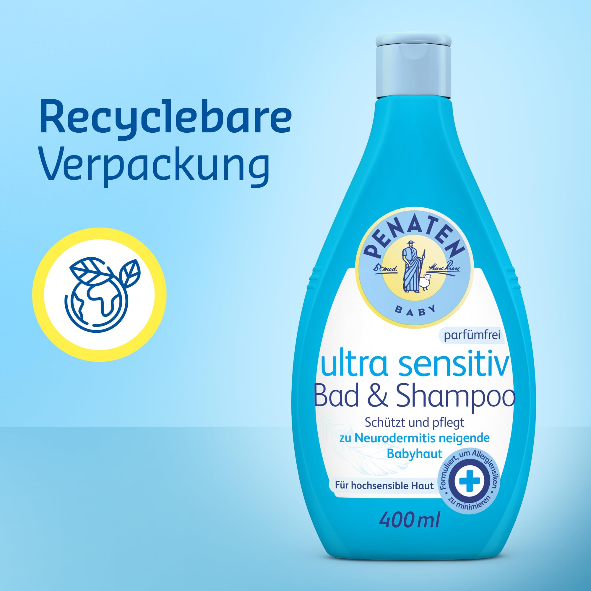penaten-ultra-sensitiv-baby-bad-shampoo-400-ml-parf-mfreies-2in1-duschgel-haarsh image 6