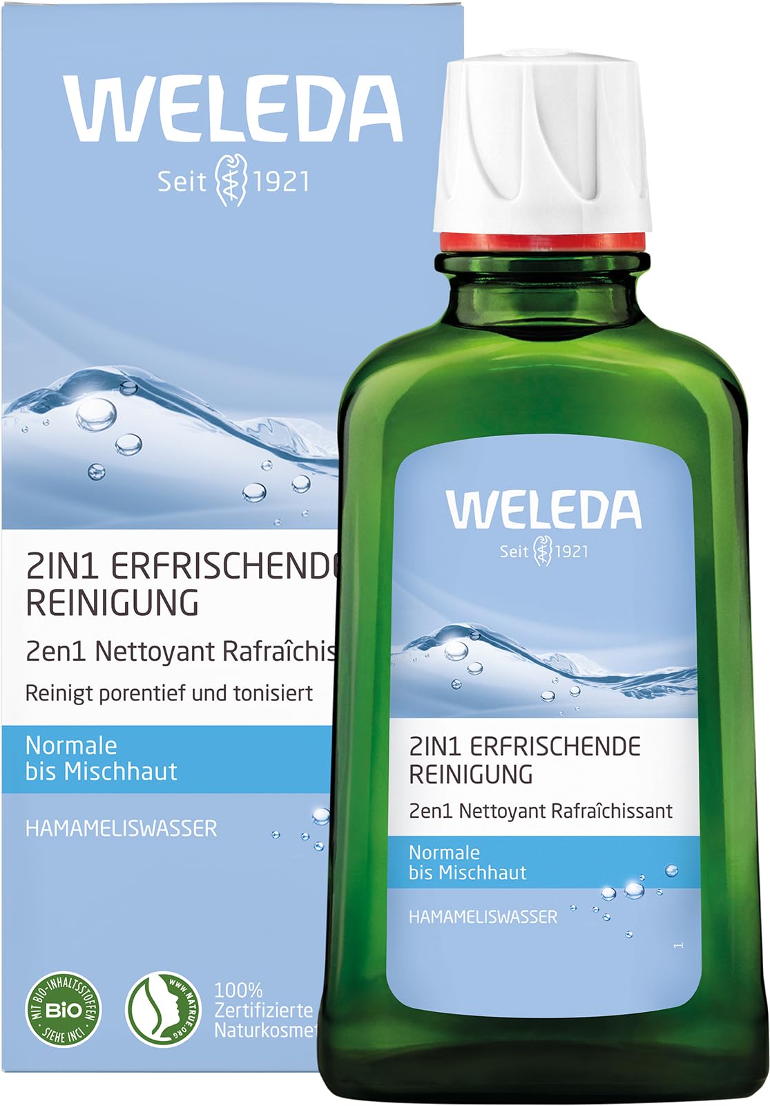 weleda-2in1-erfrischende-reinigung-100-ml-gesichtswasser-make-up-entferner-mit-h image 1