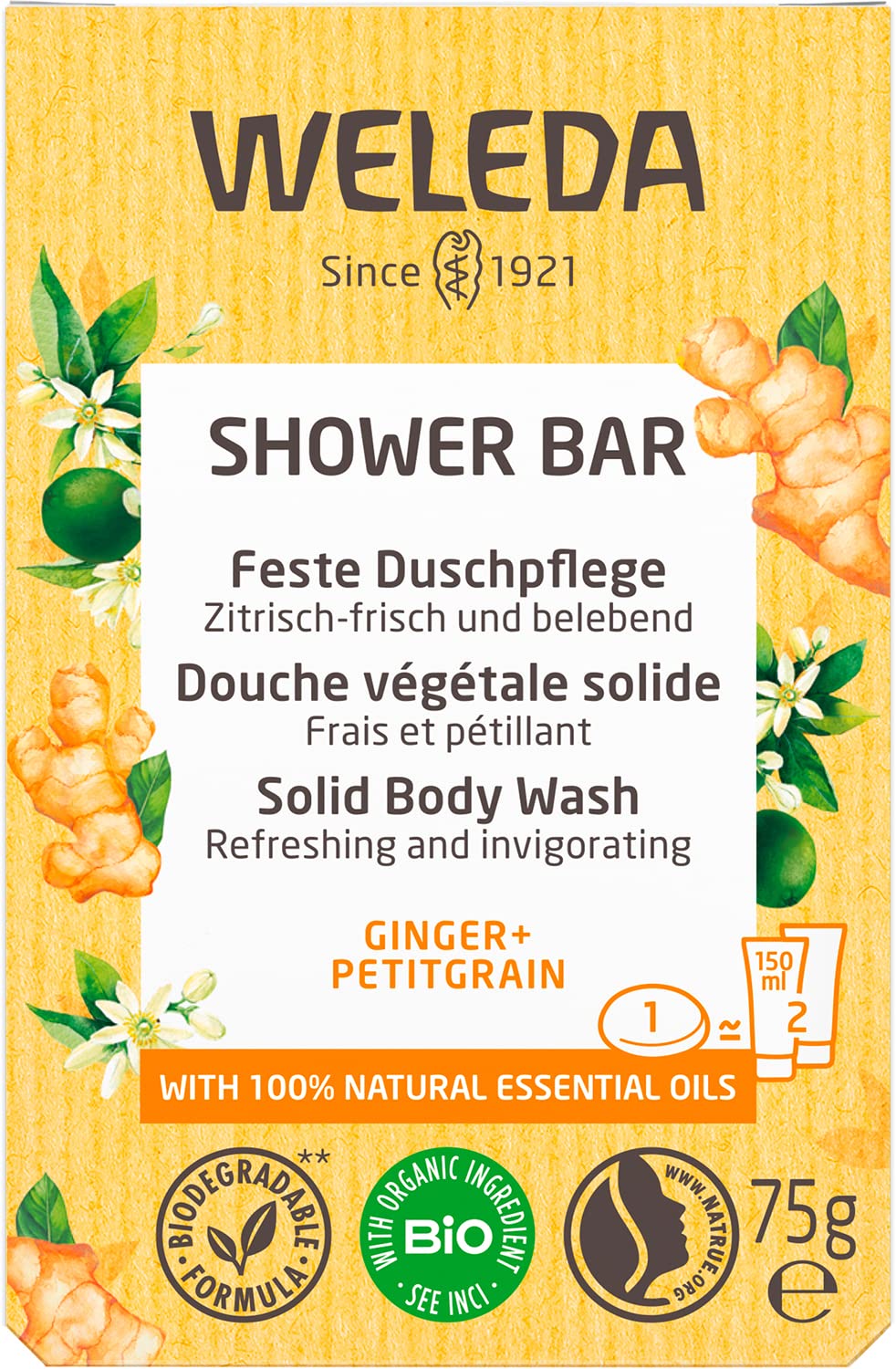 weleda-bio-festes-duschgel-ingwer-petitgrain-75-g-vegane-plastikfreie-shower-bar image 8